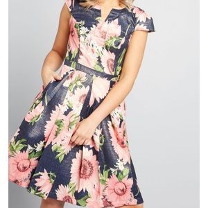 Fit and Flare Dress w POCKETS